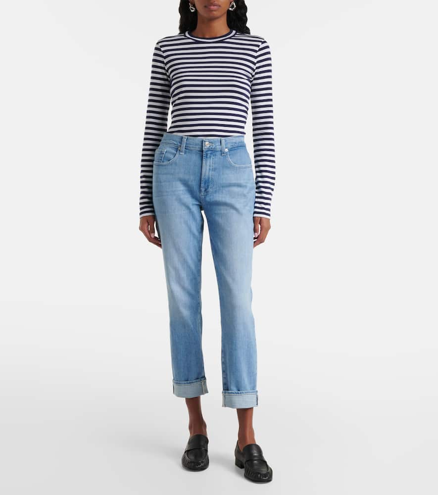 Mid-rise skinny jeans