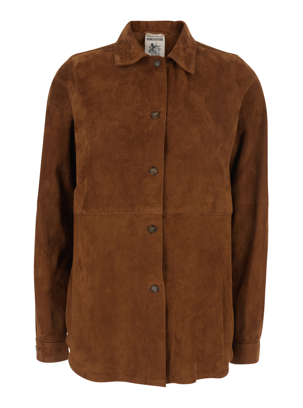 Suede Shirt — Brown