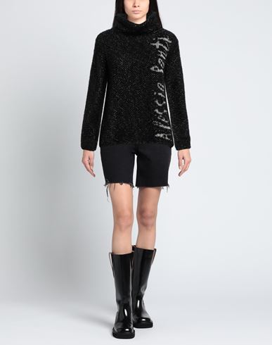 Woman Turtleneck Black Size 2 Polyamide, Acrylic, Wool, Polyester