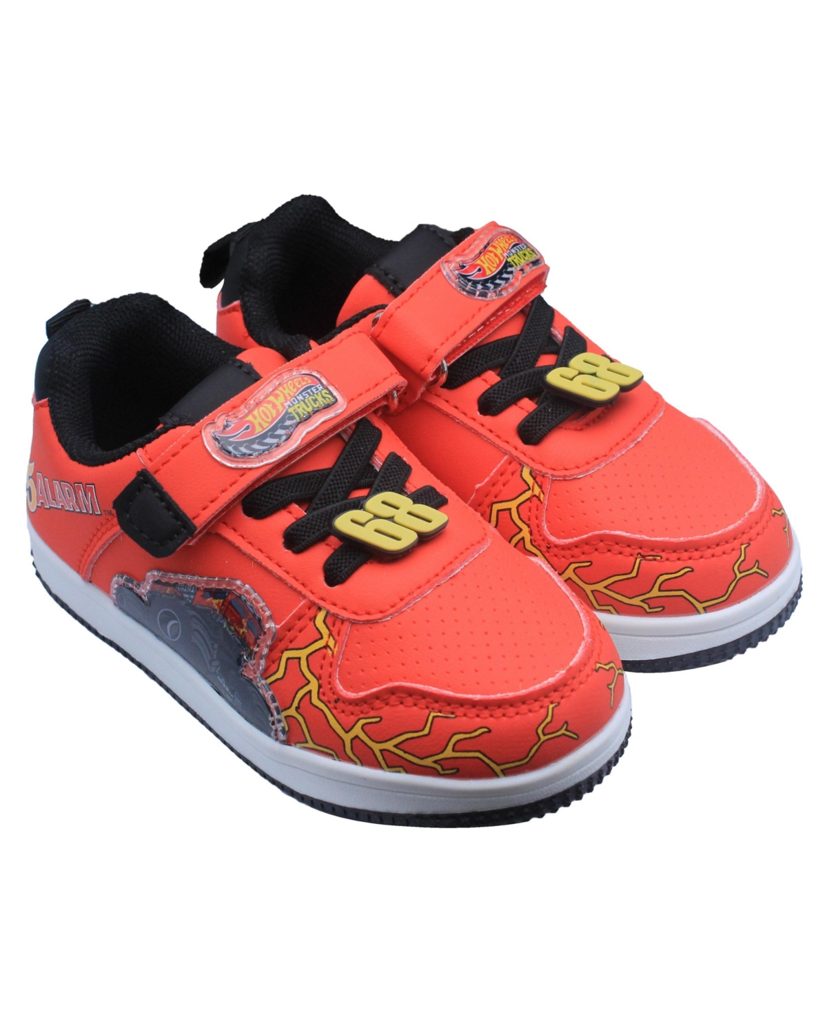 Toddler Monster Trucks Sneakers - 5-alarm - red