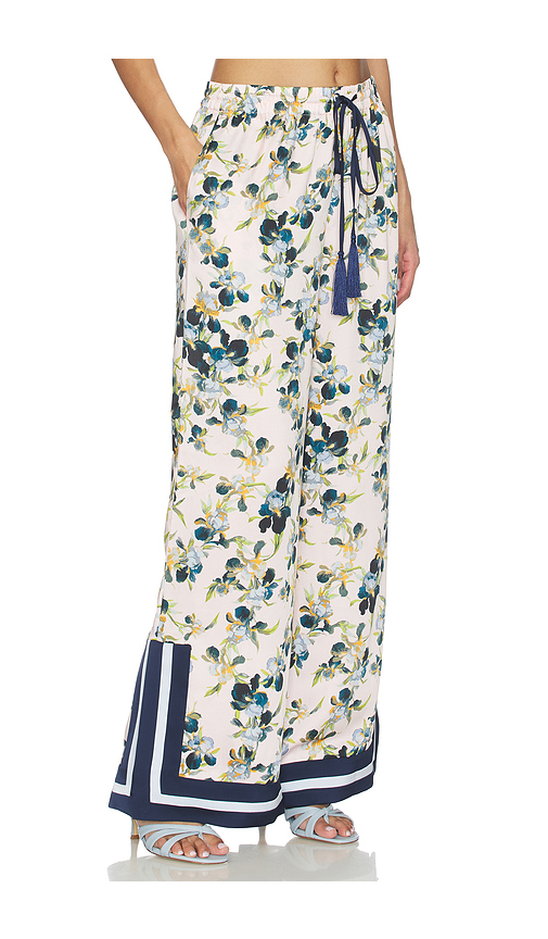 Cinq a Sept Trailing Iris Asher Pant in Rose,Blue. XS. Also in