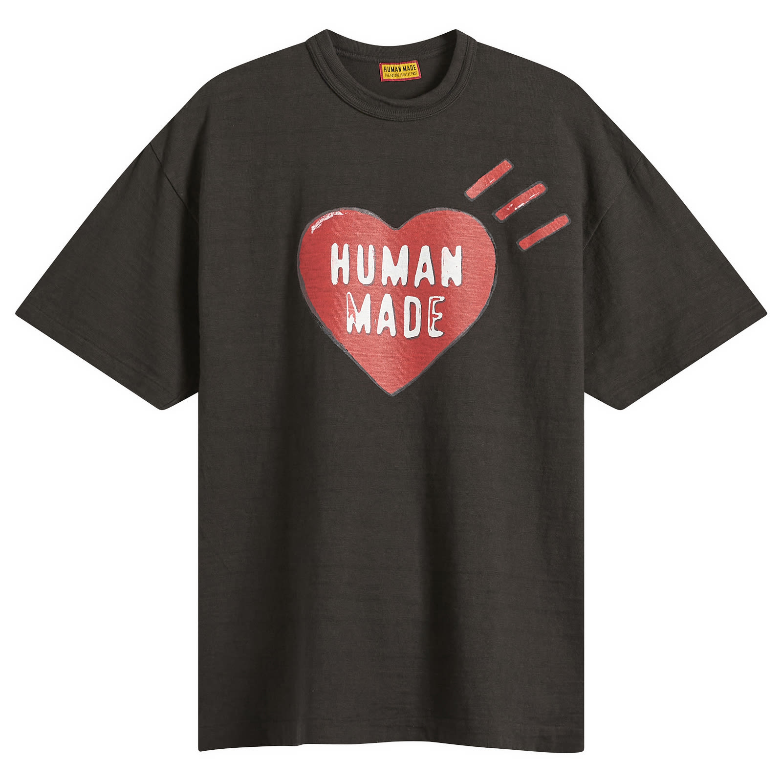 Men's Red Heart T-Shirt Black