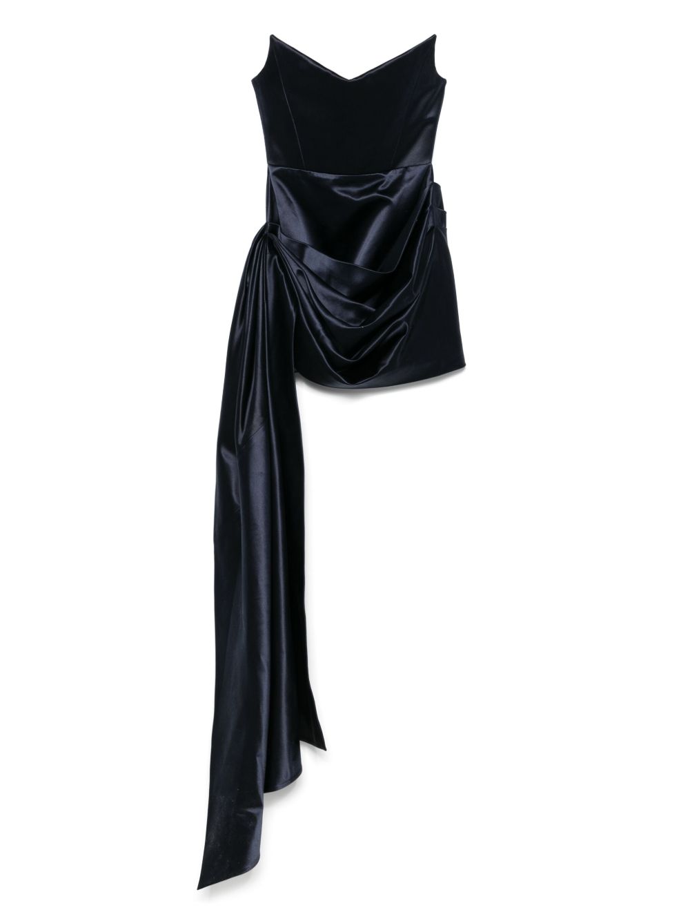 Alex Perry asymmetric corset mini dress - Blue