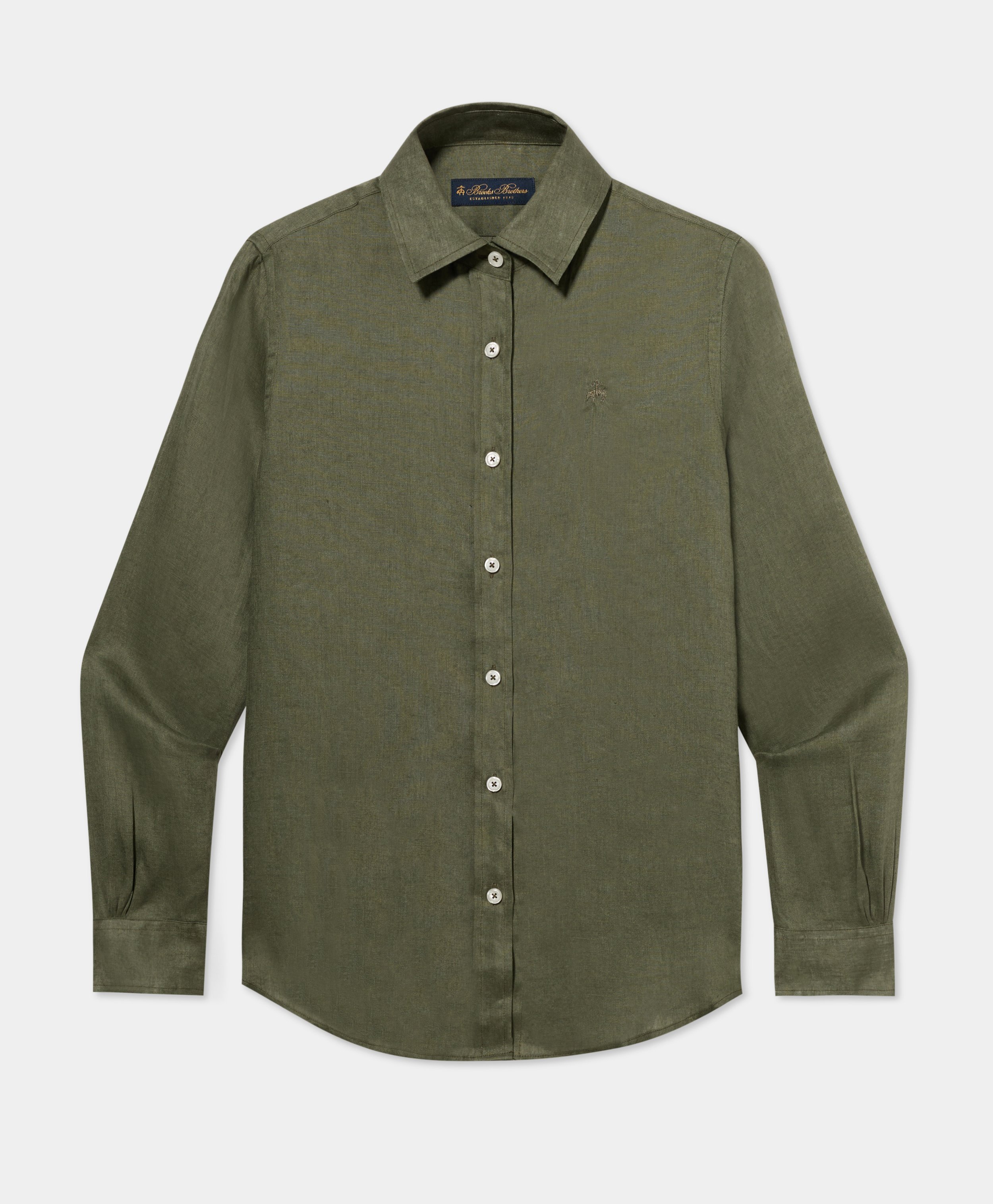 Linen Shirt With Logo