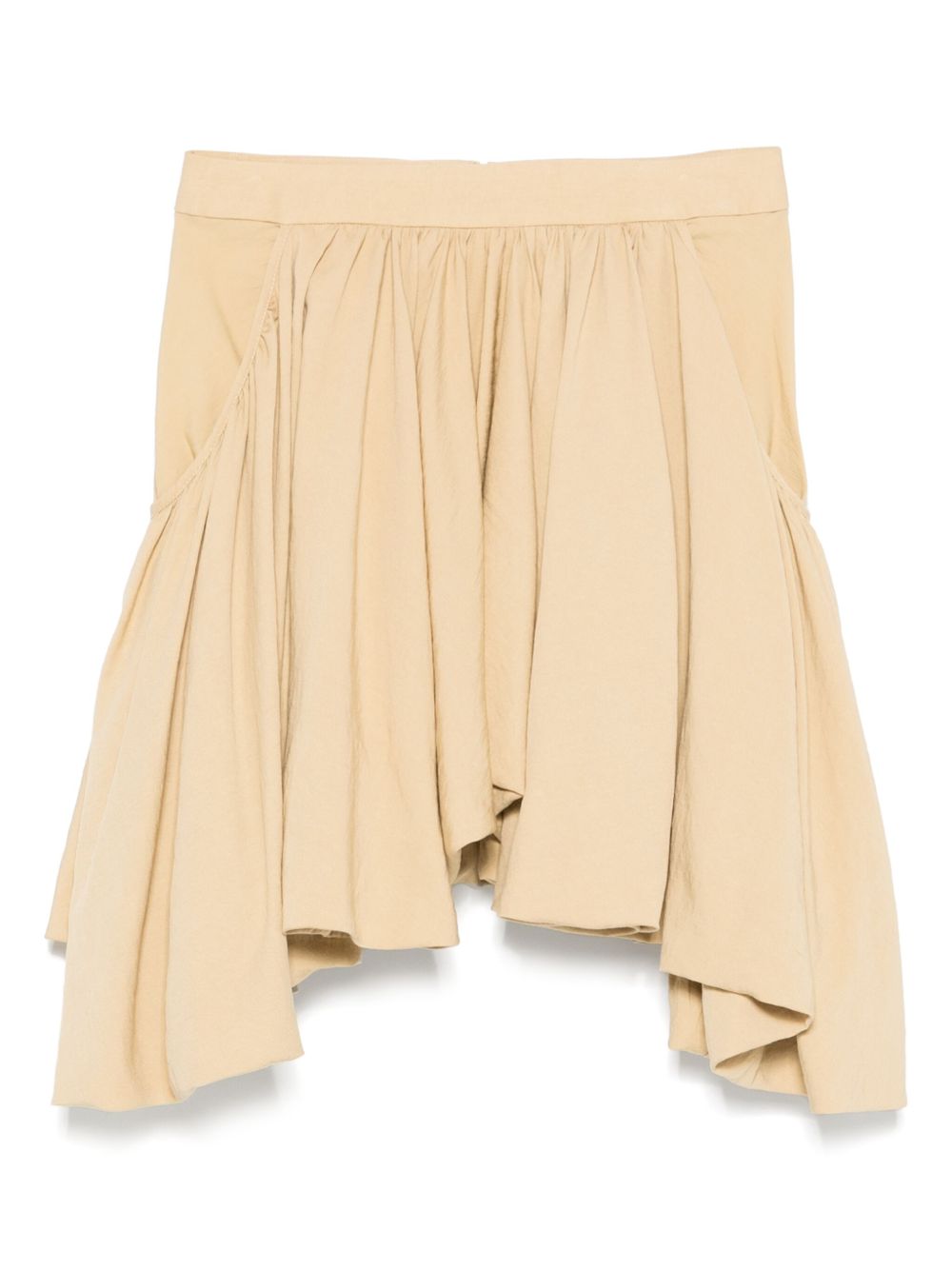Rabanne asymmetric mini skirt - Neutrals