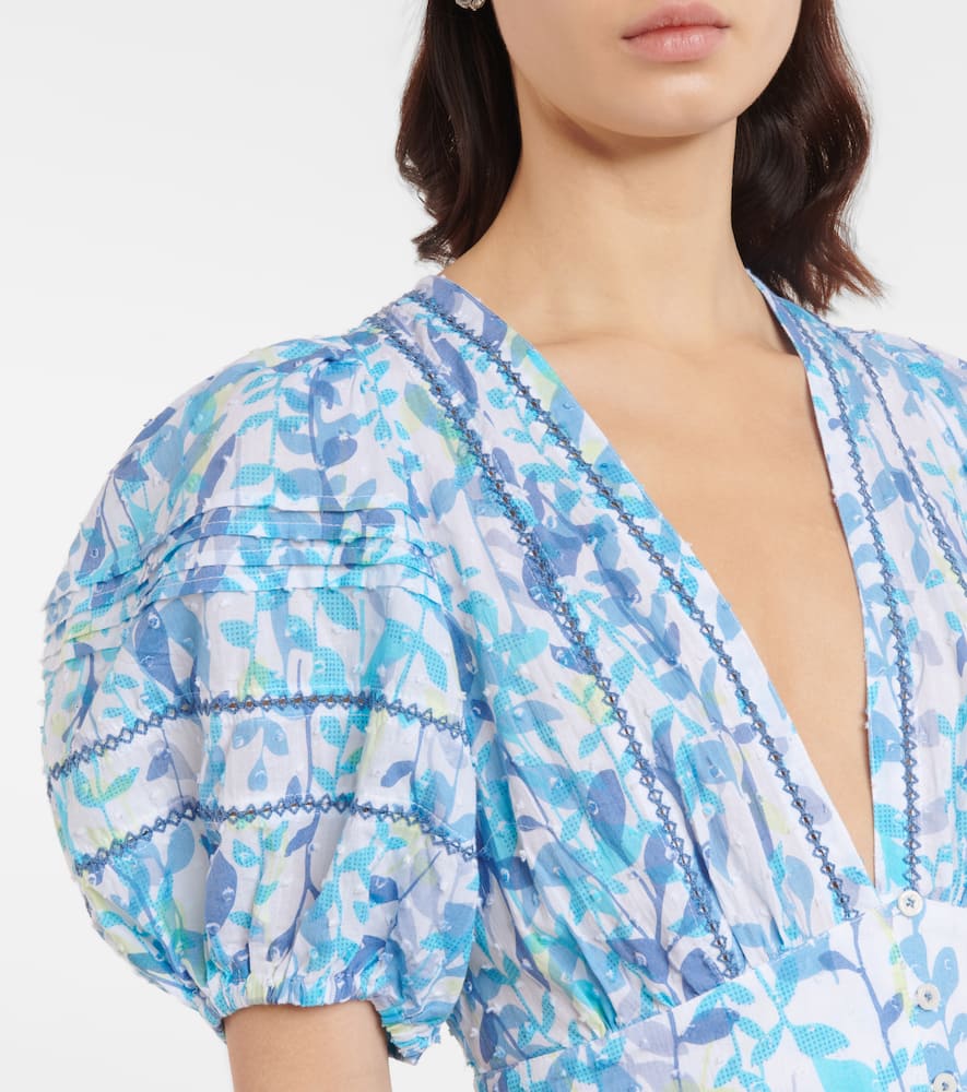 Reine floral cotton midi dress