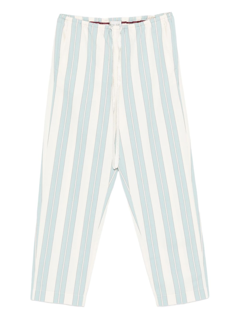 Striped drawstring trousers