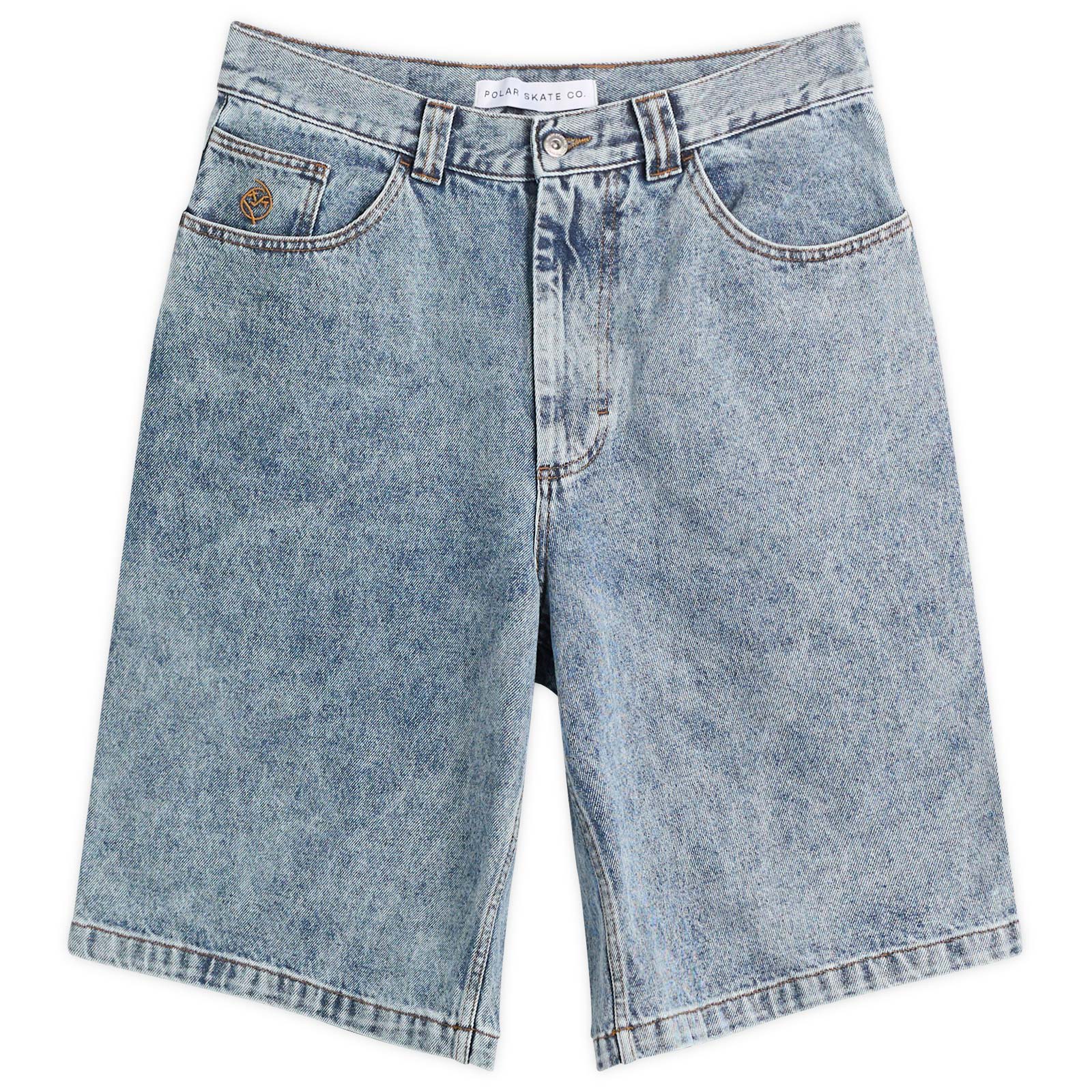 Men's Big Boy Denim Shorts in Heavy Washed Blue