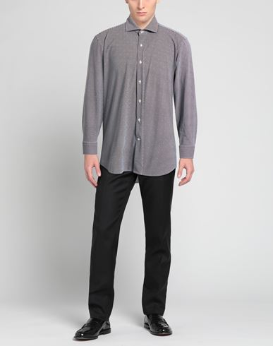 Next Man Shirt Dark brown Size 15 ¾ Polyamide, Elastane