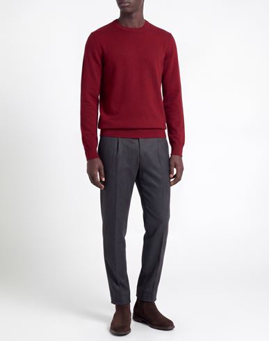Man Sweater Brick Size 40 Wool