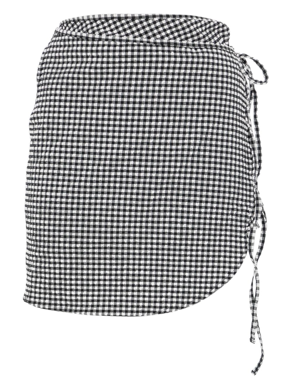 Hunza G mini checkered skirt - Black