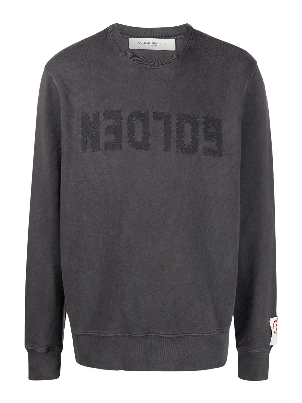 Cotton jersey sweatshirt with logo