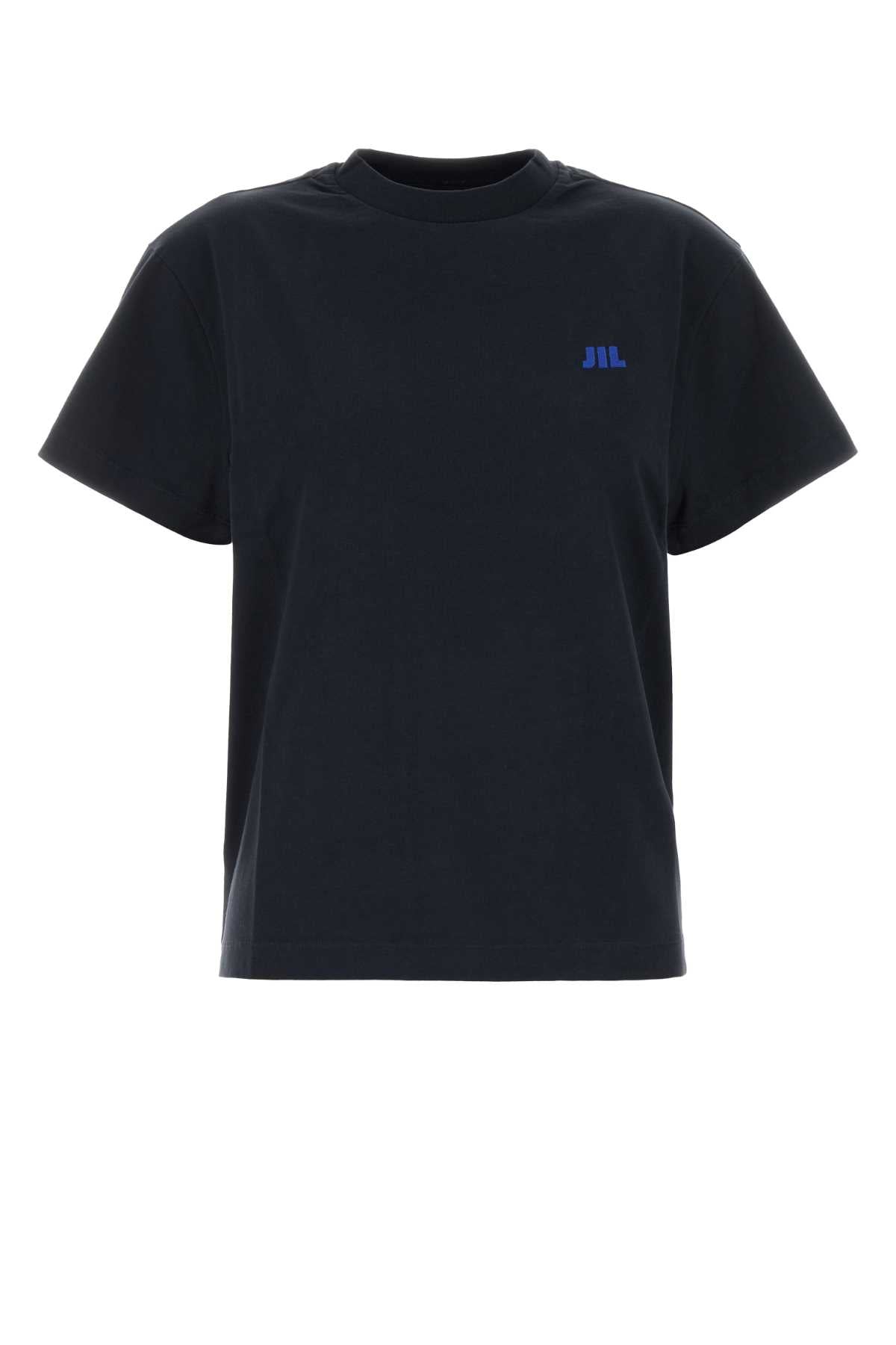 Logo-Embroidered Cotton T-Shirt — Navy