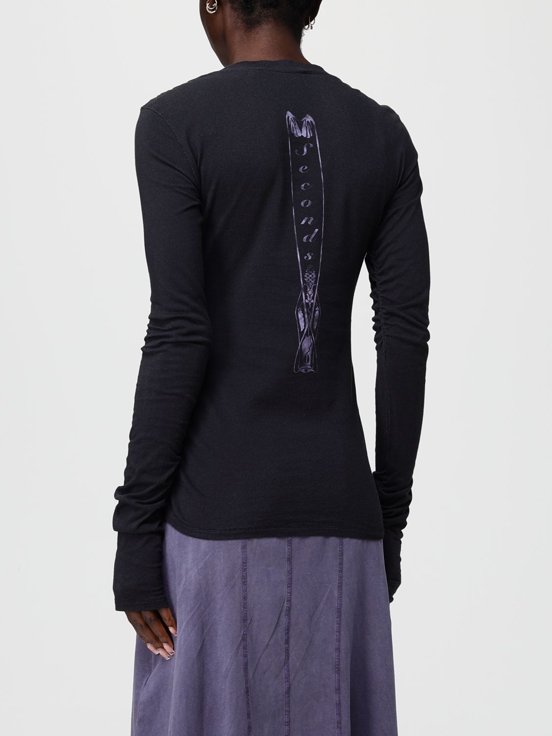 Sweatshirt Woman color Black