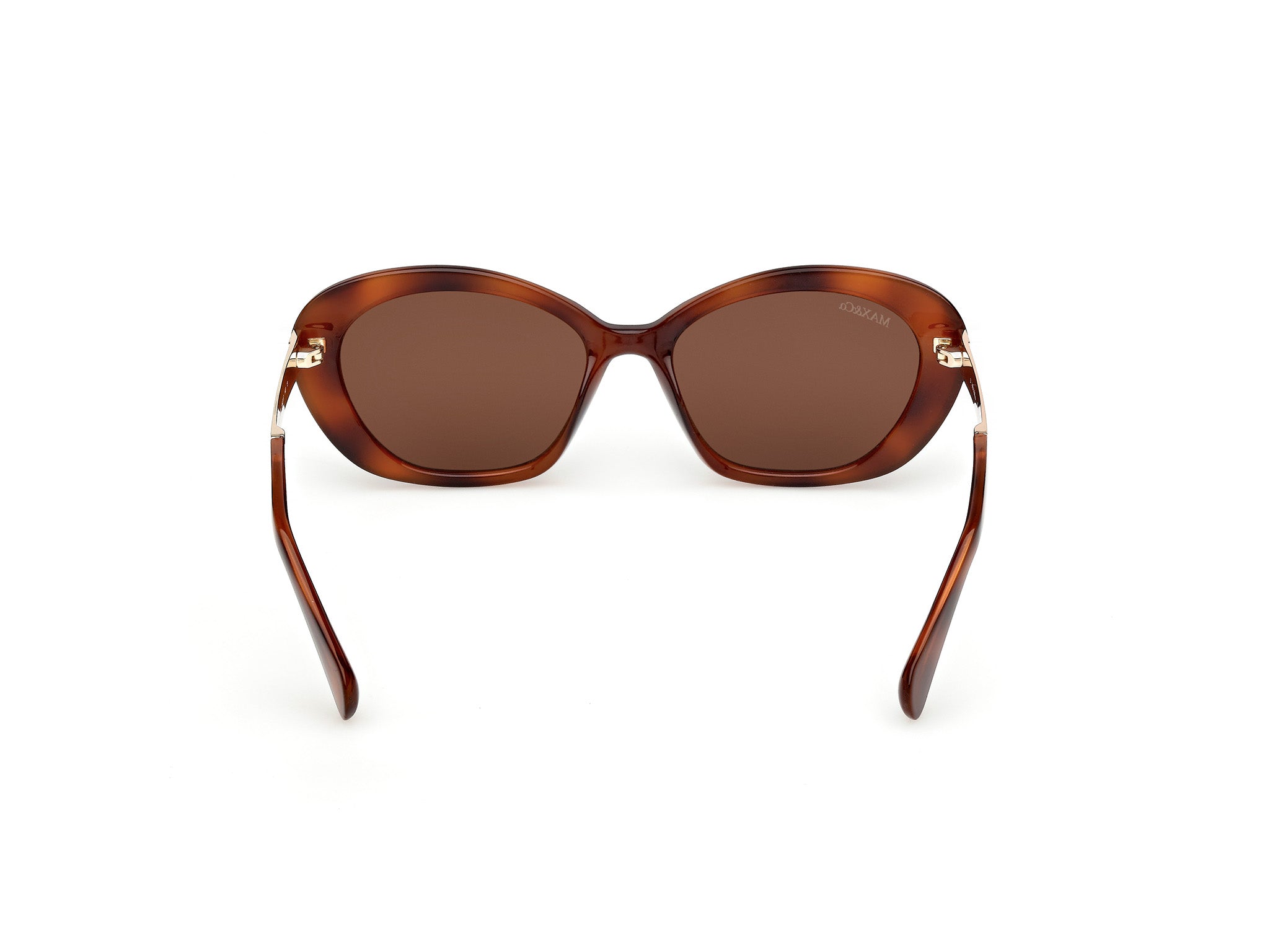 MAX&Co Donna MAX&Co MO0133 52E Occhiali da sole Iniettato Havana Marrone Rotonda Normale