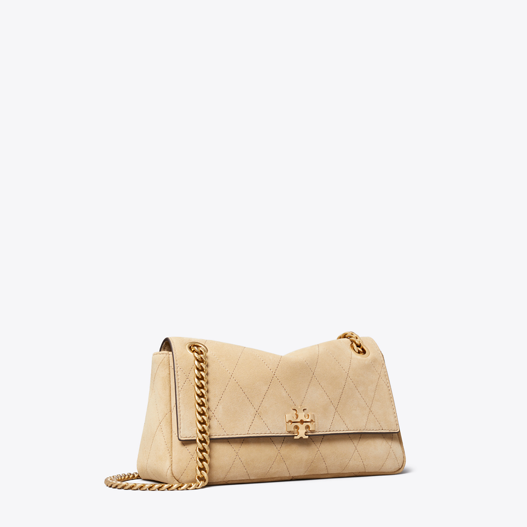 Women's Small Charlie Quilted Suede Shoulder Bag, One Size