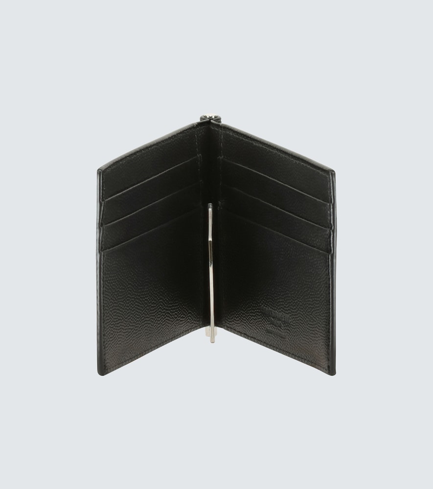 Saint Laurent Grain leather wallet with money clip