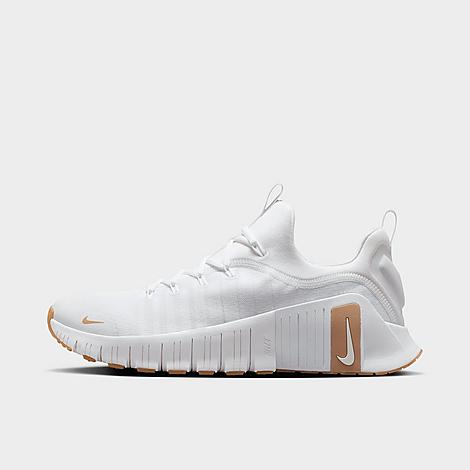 Men's Free Metcon 6 Training Shoes in White/Gum Light Brown/Hemp