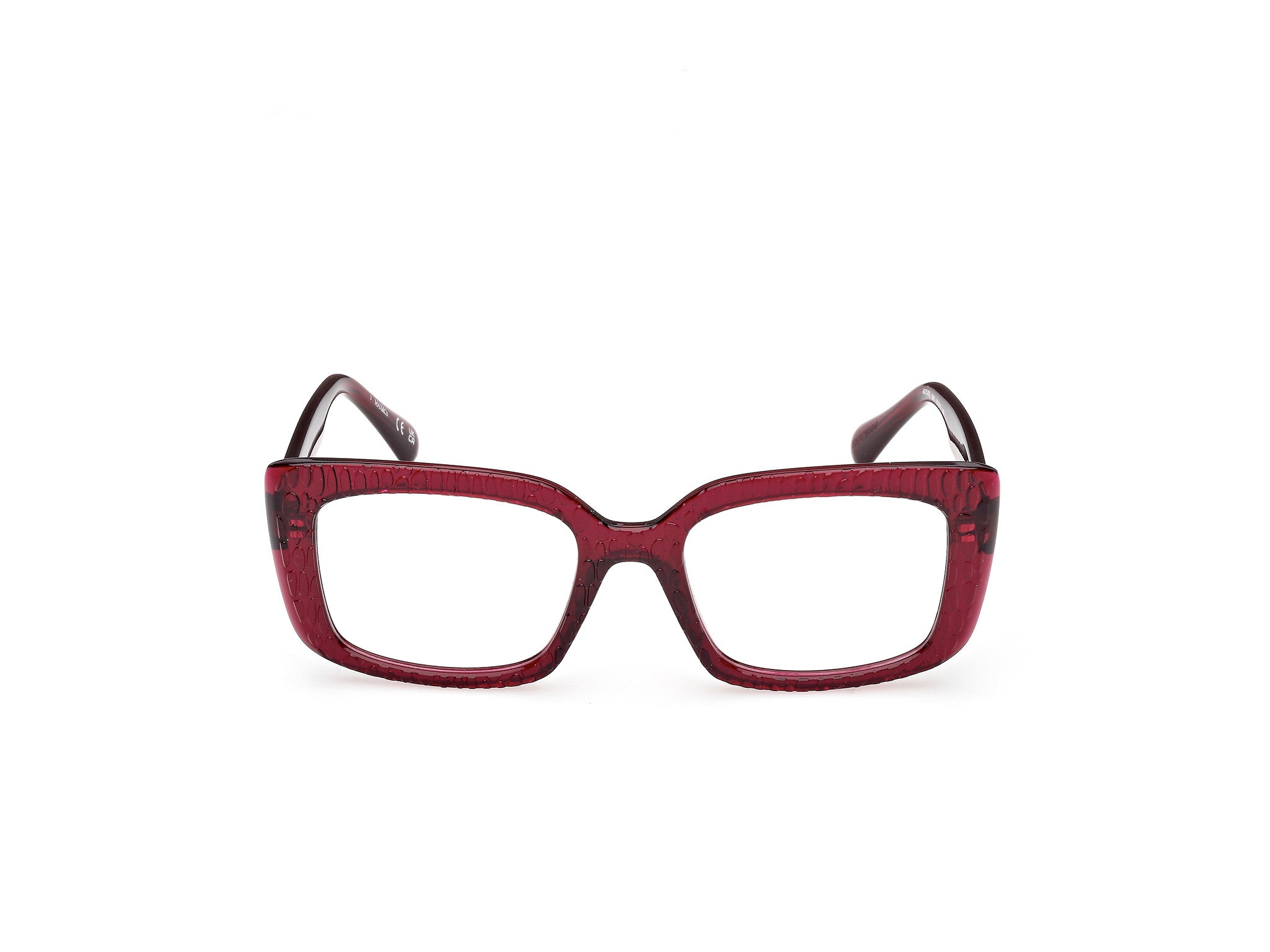 MAX&Co Mujer MAX&Co MO5206 069 Monturas ópticas Inyectado Burdeos Cuadrada Norma