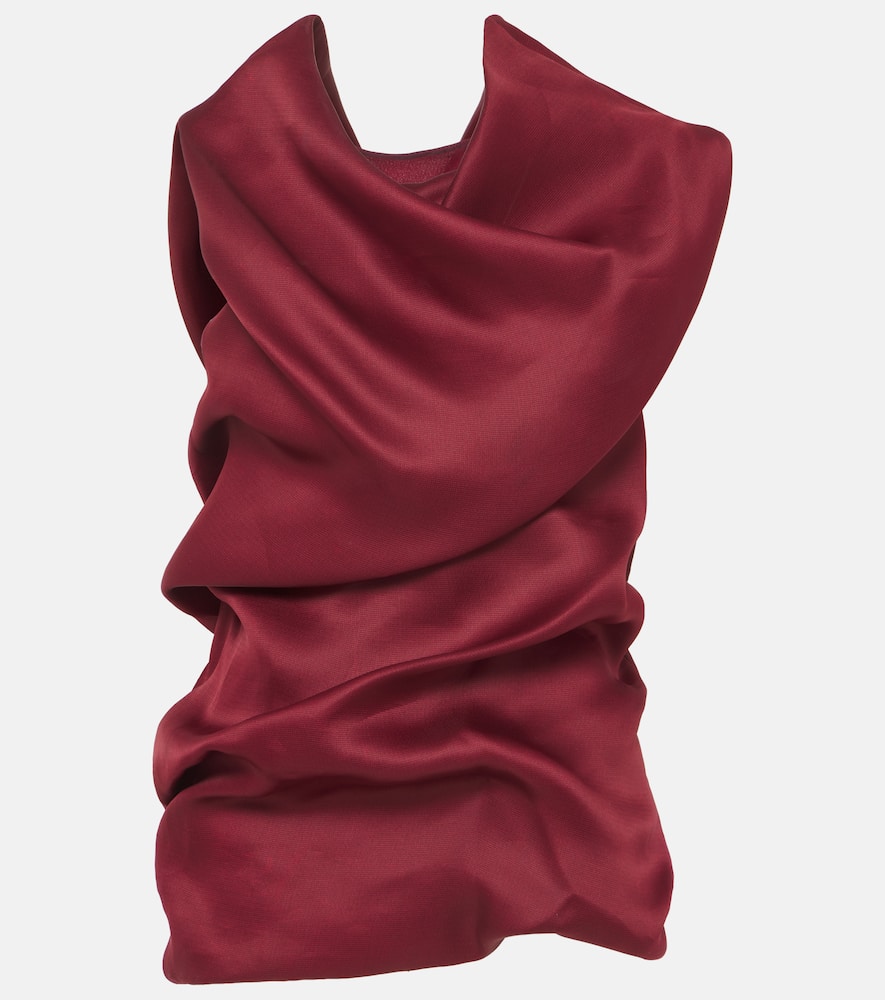 Luola draped silk top