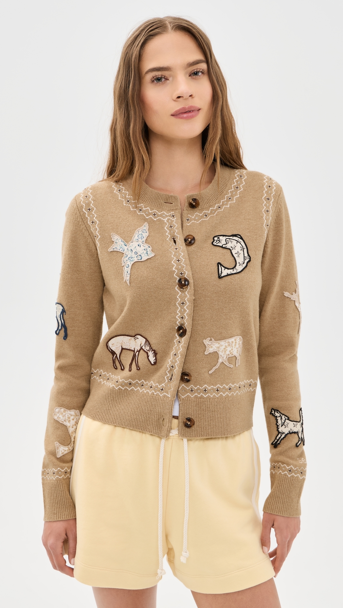 Winslow Craft Wool Cardigan Camel