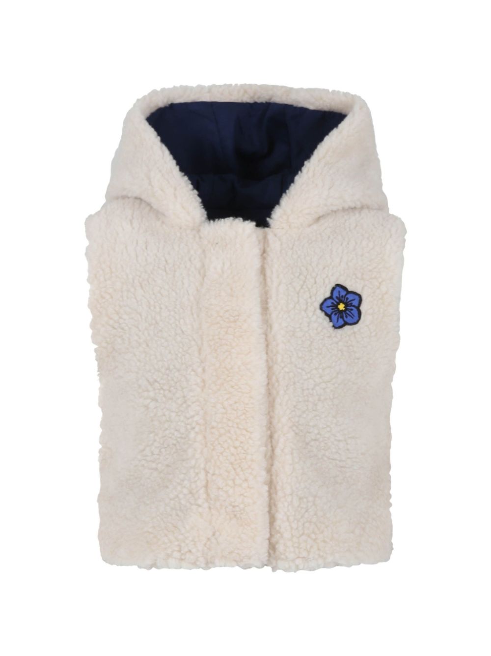 Logo-embroidered gilet - Neutrals