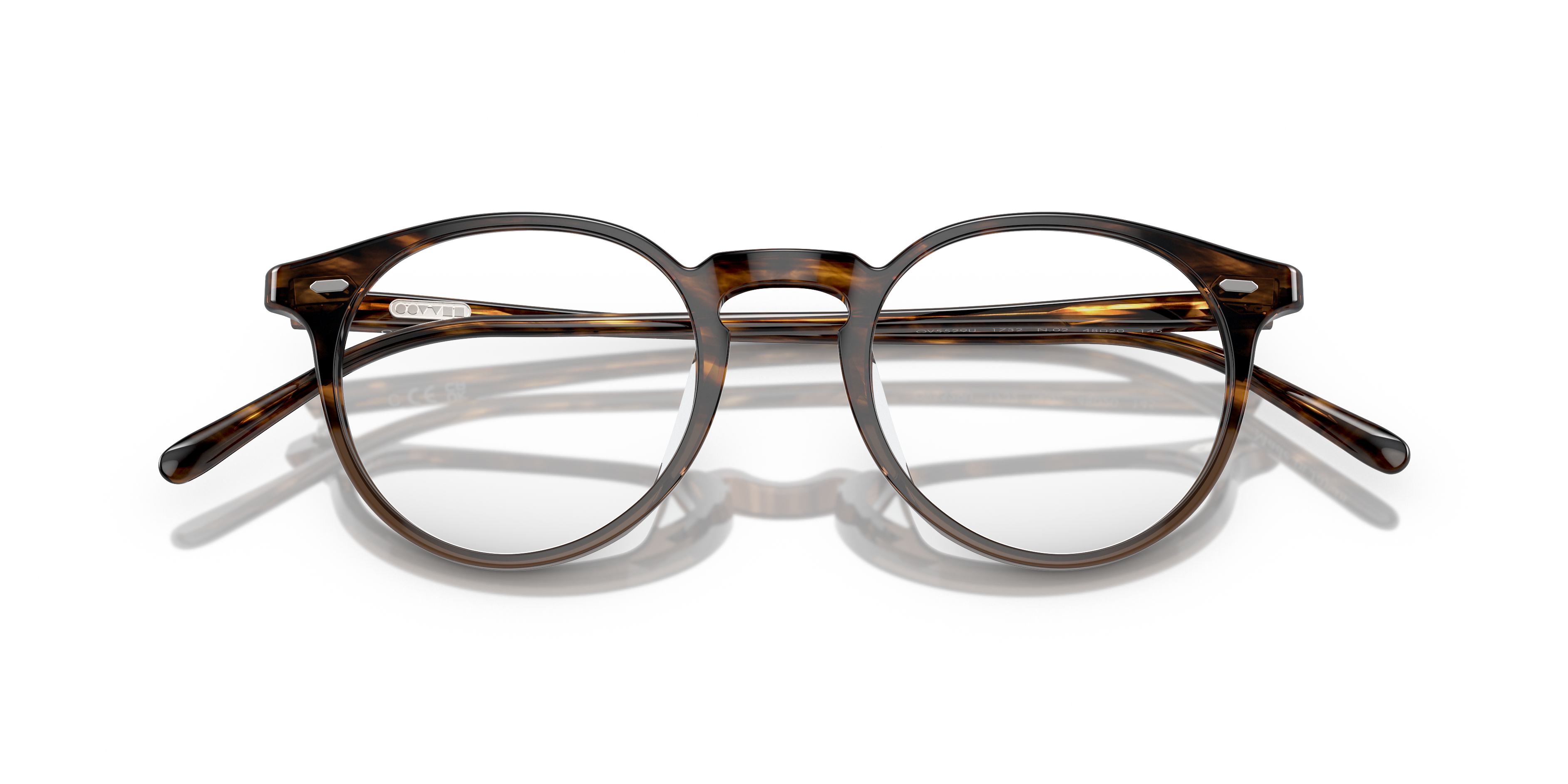 Oliver Peoples Unisex Oliver Peoples OV5529U N.02 1732 Montature da vista Acetato Rosso Trasparente Pantos Normale