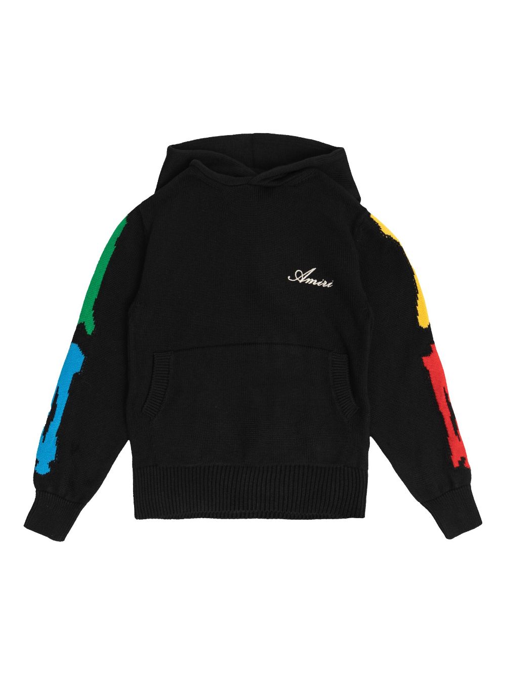 Knitted hoodie - Black