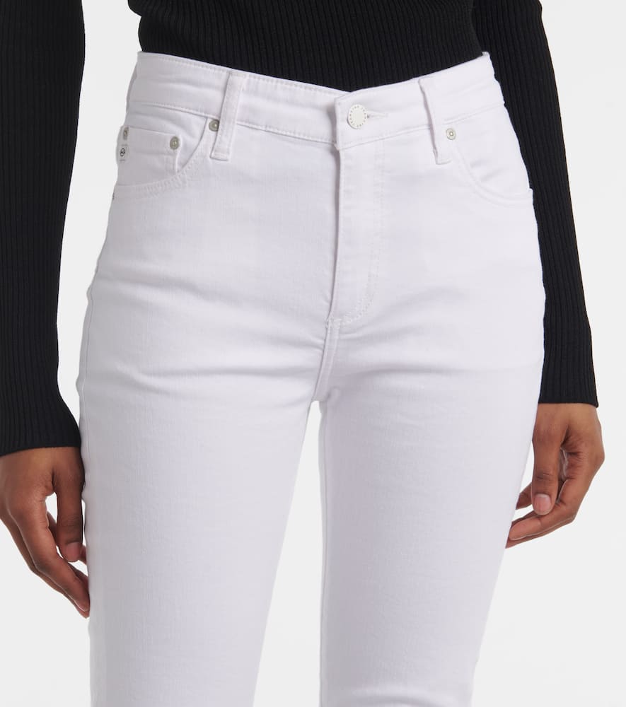 Mari high-rise cropped flared jeans