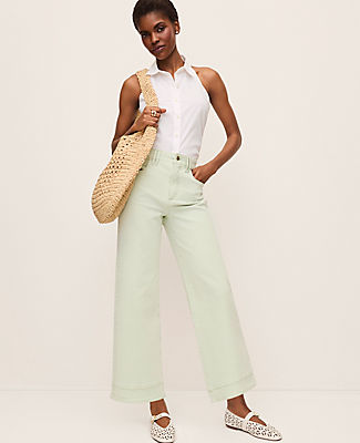 Ann Taylor The Wide-Leg Crop Jean