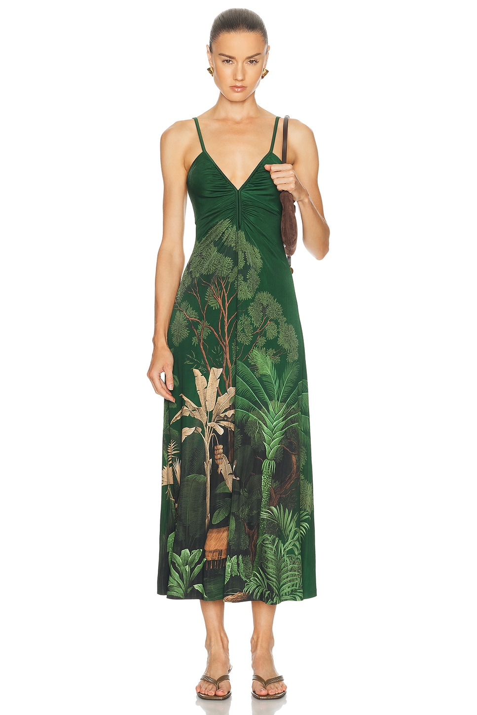 Johanna Ortiz Nuestra Tierra Ankle Dress in Green - Green. 0 also , 4