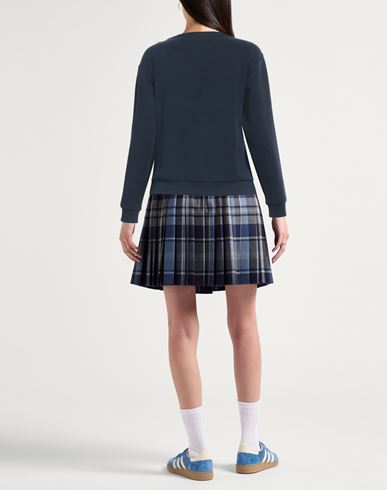 Ea7 Woman Sweatshirt Navy Size XXL Polyester, Modal, Elastane