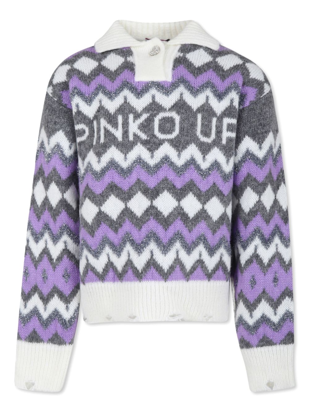 Jacquard sweater - Neutrals