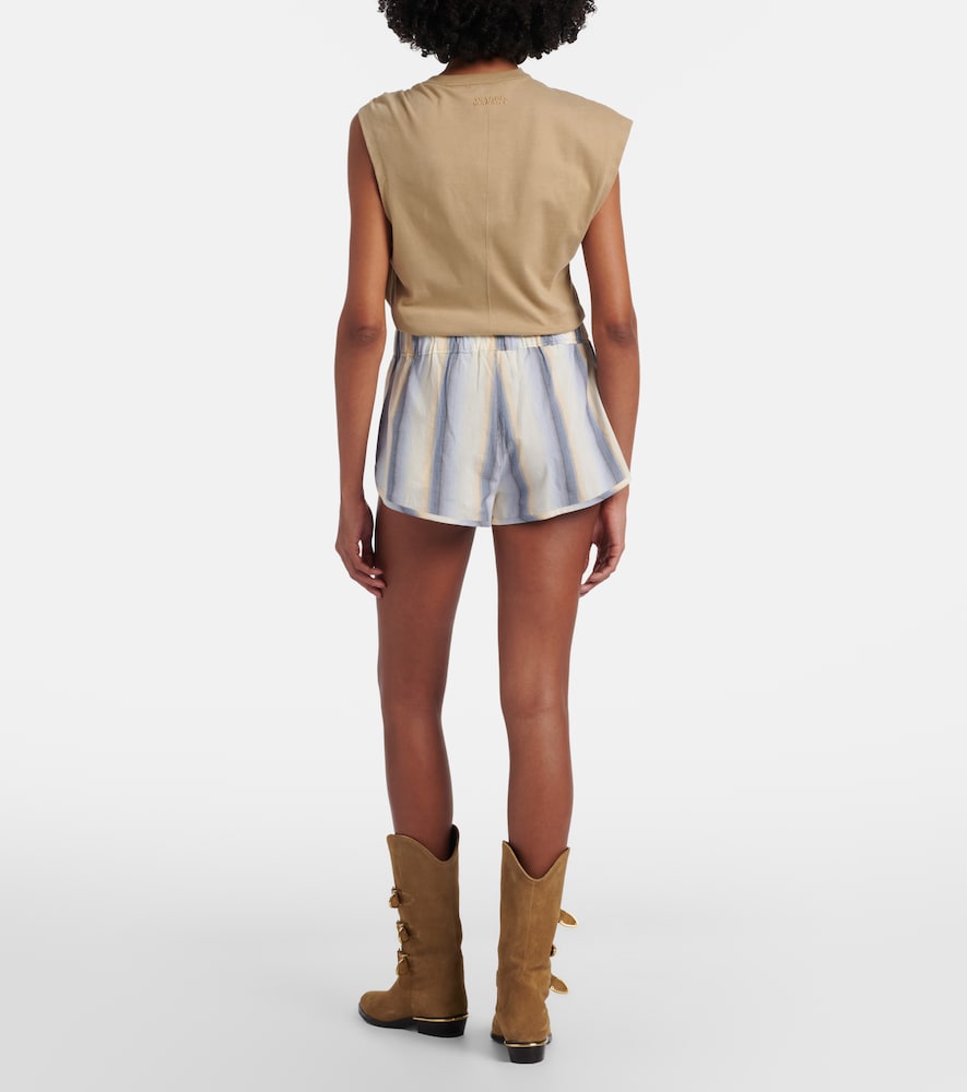 Melinea striped cotton shorts