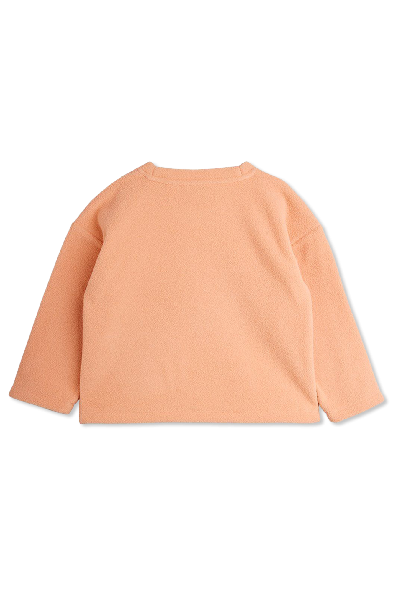 Fleece Sweatshirt With Floral Motif, Unisex, Pink