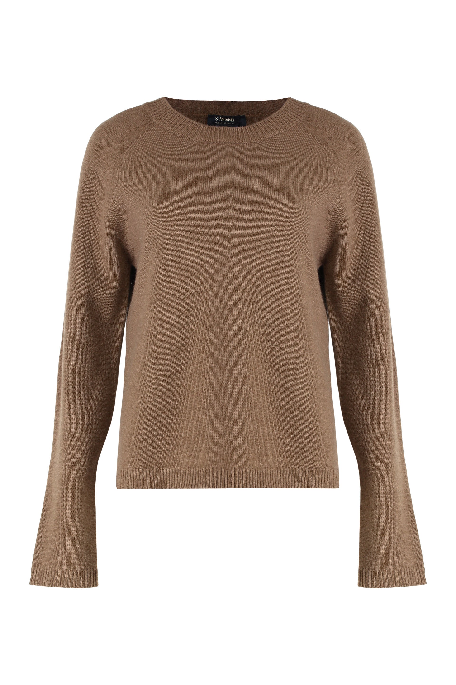 S MAX MARA Essential Wool-Cashmere Crewneck Sweater