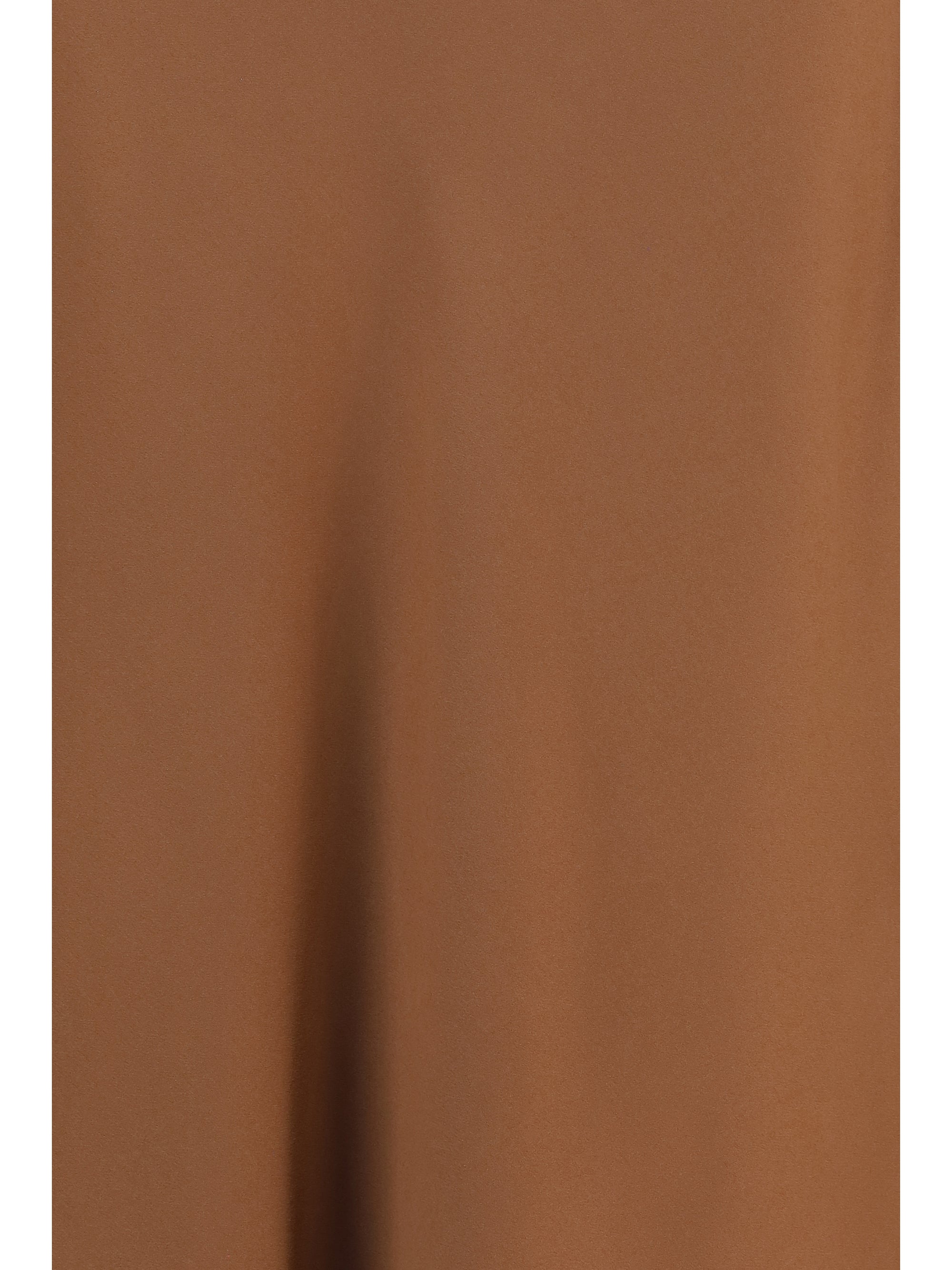 Acetate Midi Skirt — Tan