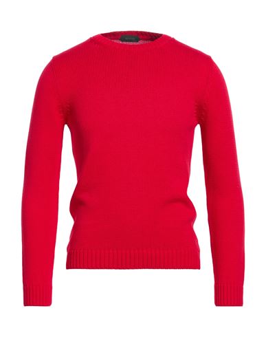 Man Sweater Red Size 44 Cotton
