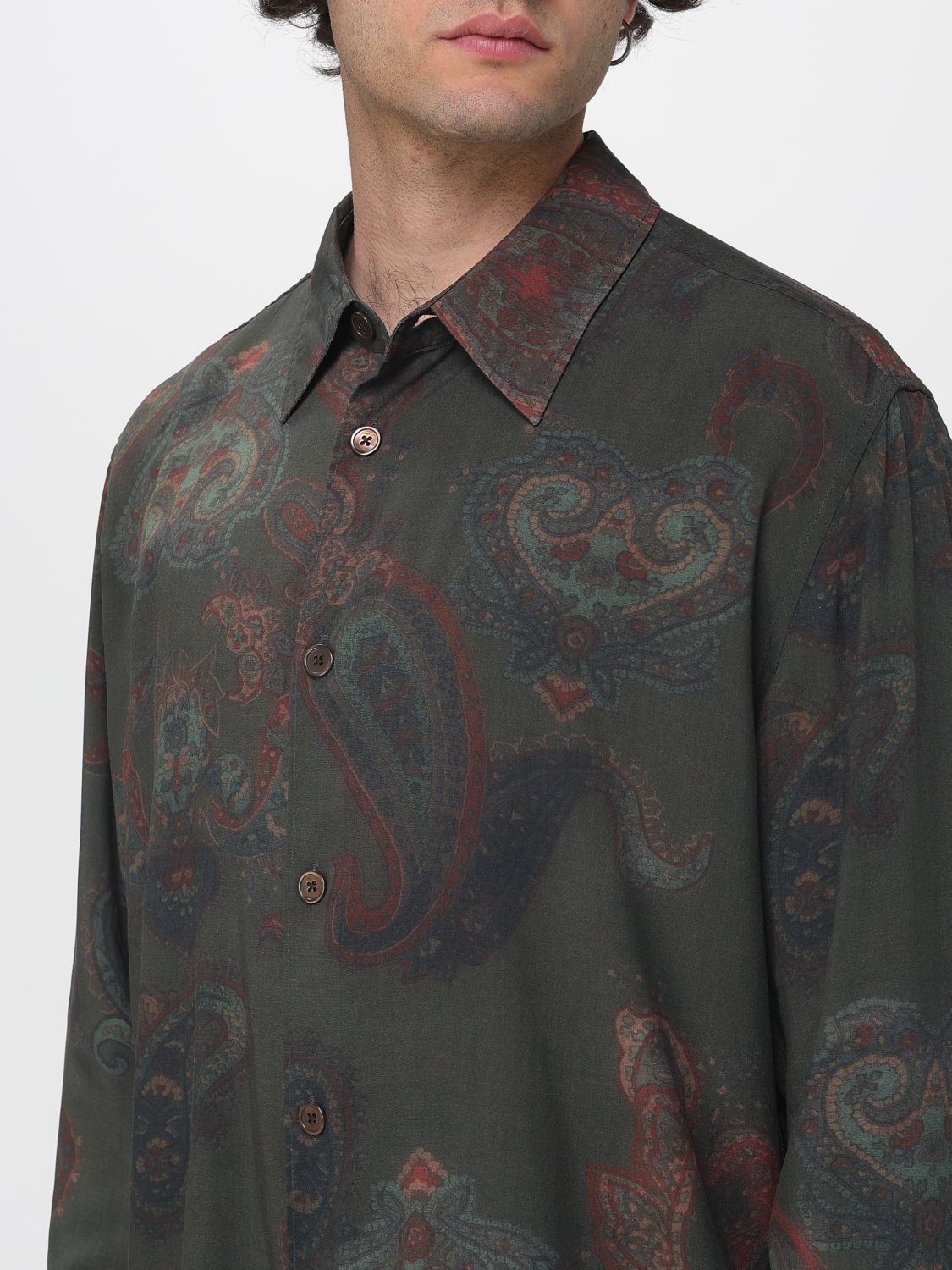 Shirt Men color Green