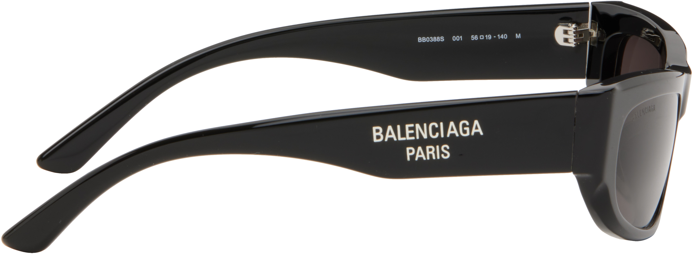 Balenciaga Black Rectangular Sunglasses