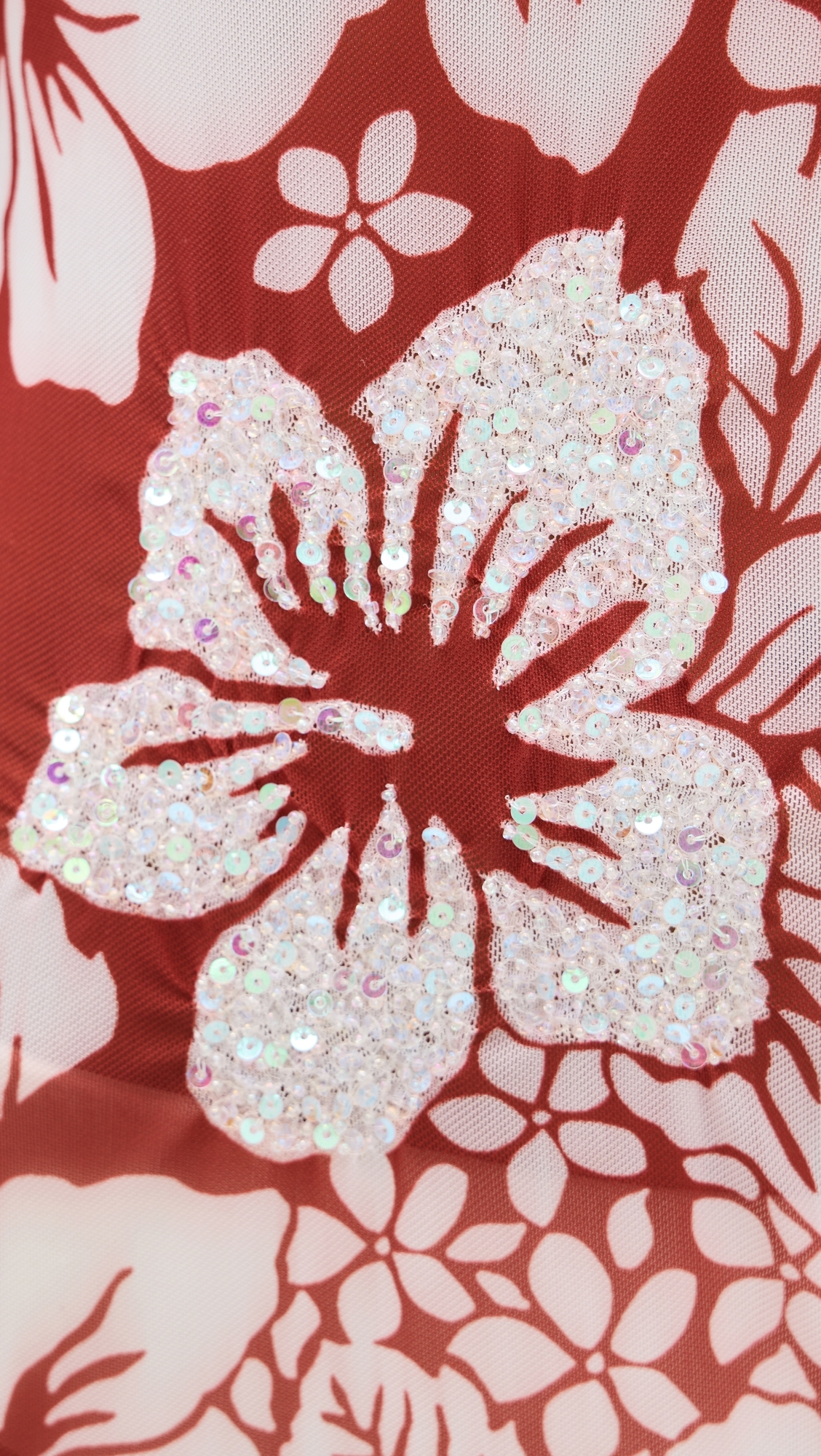 Roselle Mesh Dress 90s Hibiscus