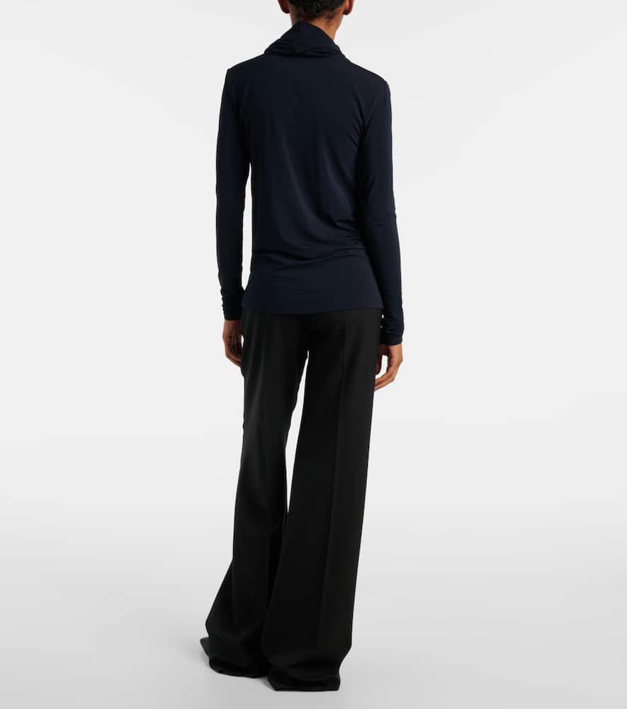 Lisette jersey turtleneck top