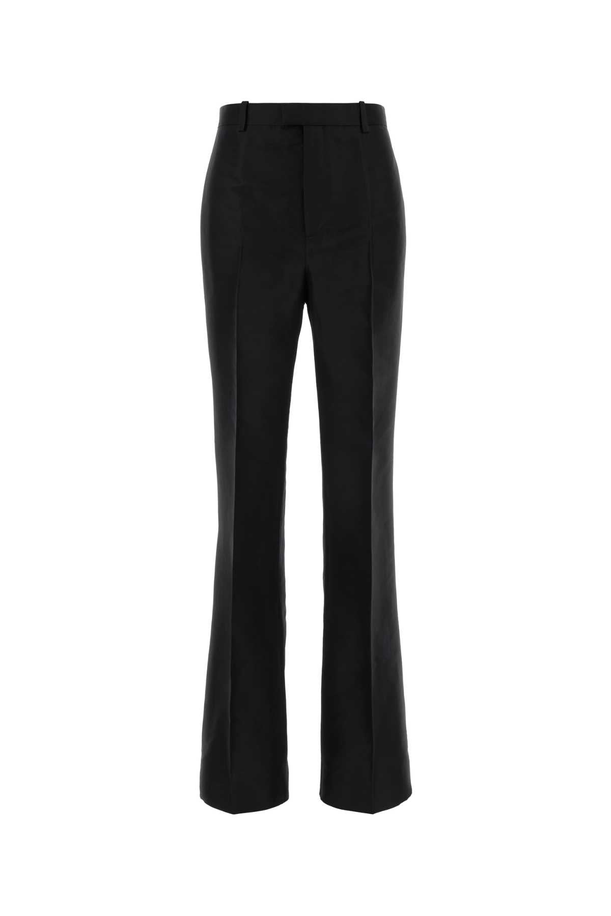 Silk Trousers — Black