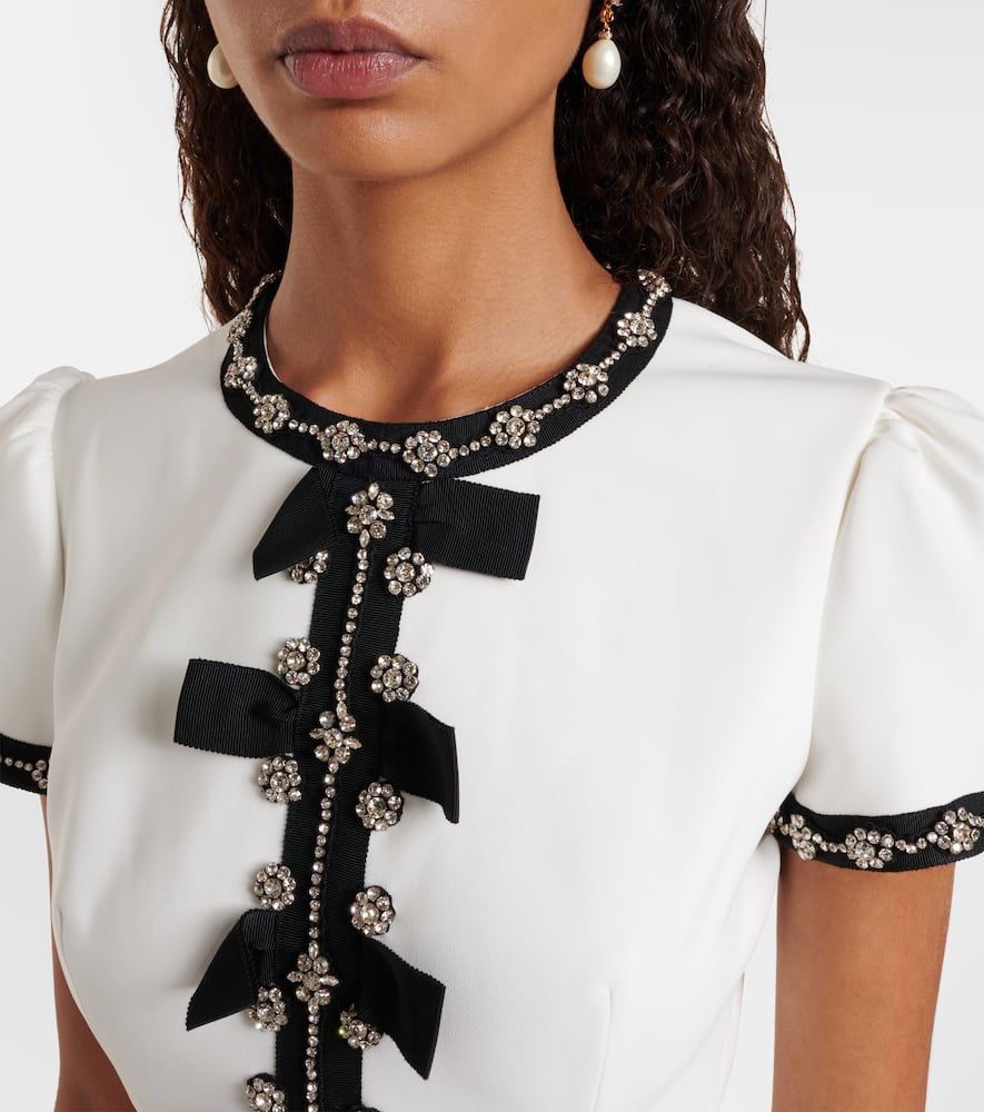 Bisou crystal-embellished midi dress