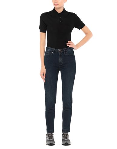 Woman Jeans Blue Size 28 Cotton, Elastane
