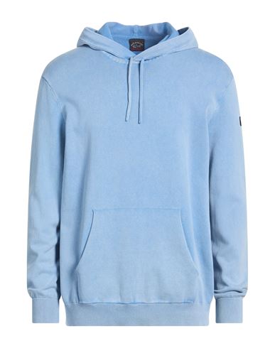 Man Sweater Sky blue Size XL Cotton