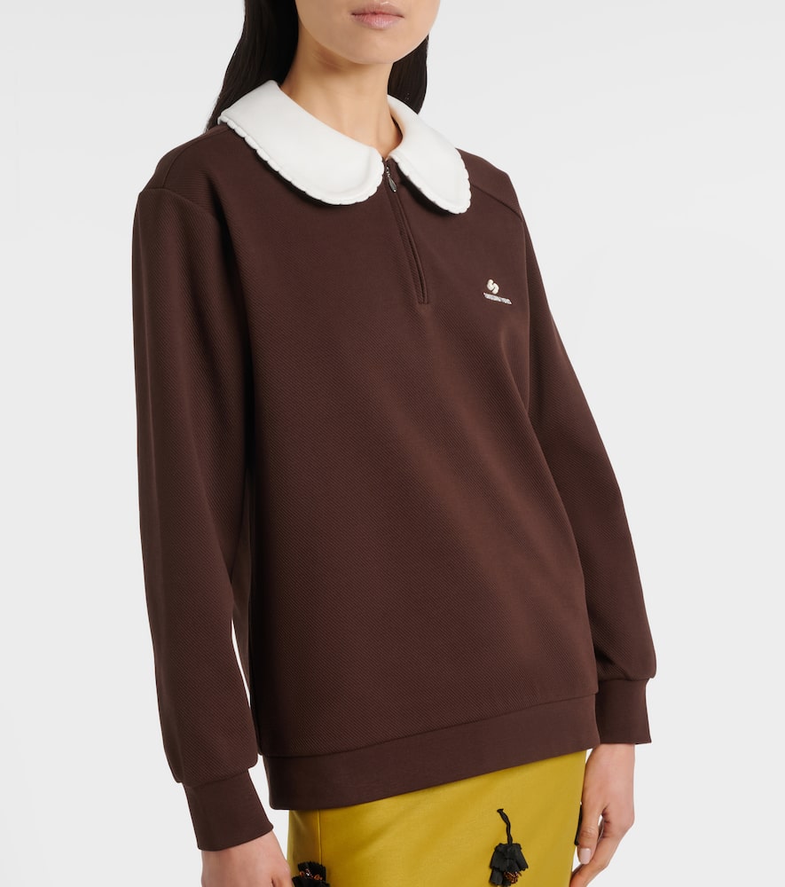 Logo cotton-blend sweatshirt