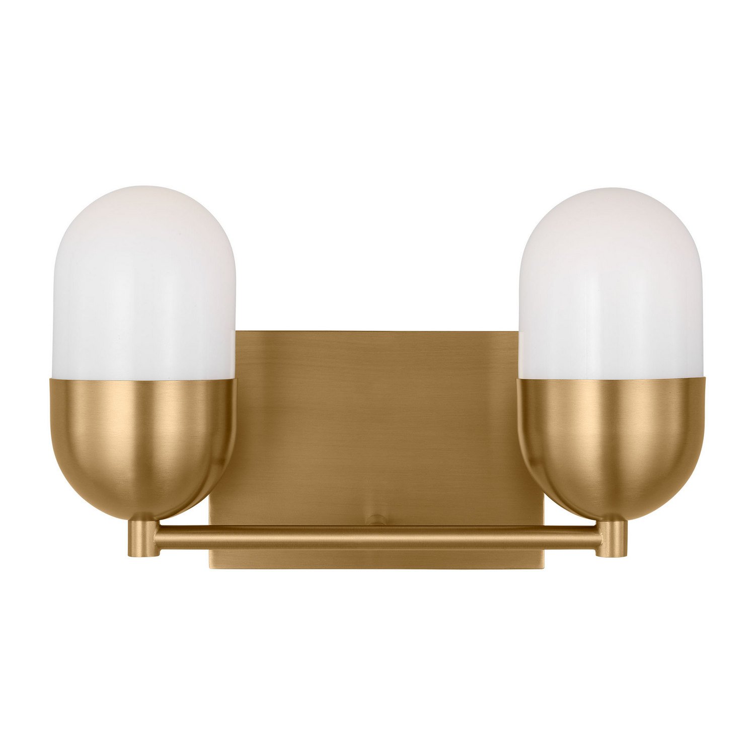 Satin Brass Bathroom Vanity Light from the Foster Collection