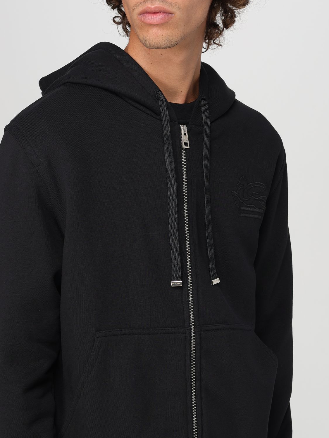 Logo-embellished crew-neck sweatshirt - Black