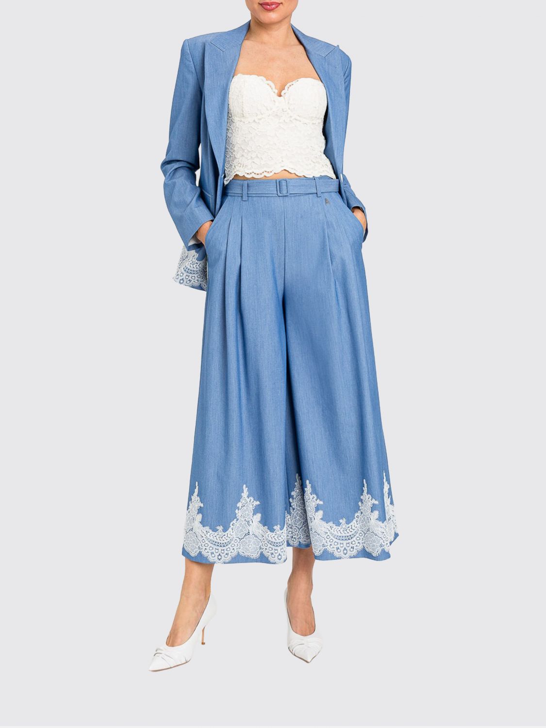 Pants Woman color Blue